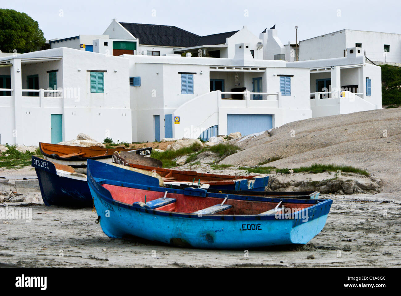 Fishing village of Paternoster, Western Cape, South Africa Stock Photo