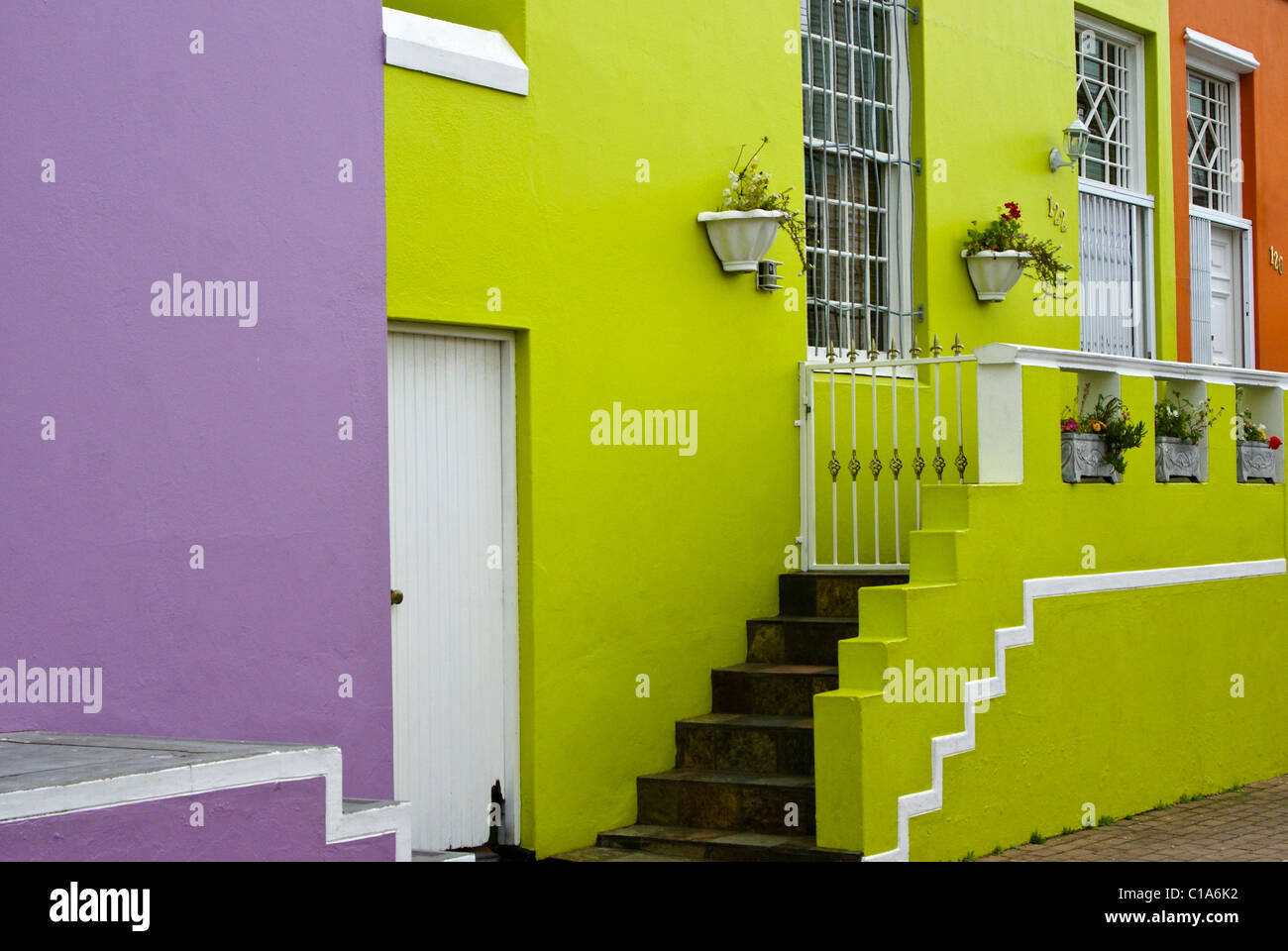 Bo-Kaap Malay Quarter, Cape Town, Western Cape, South Africa Stock Photo