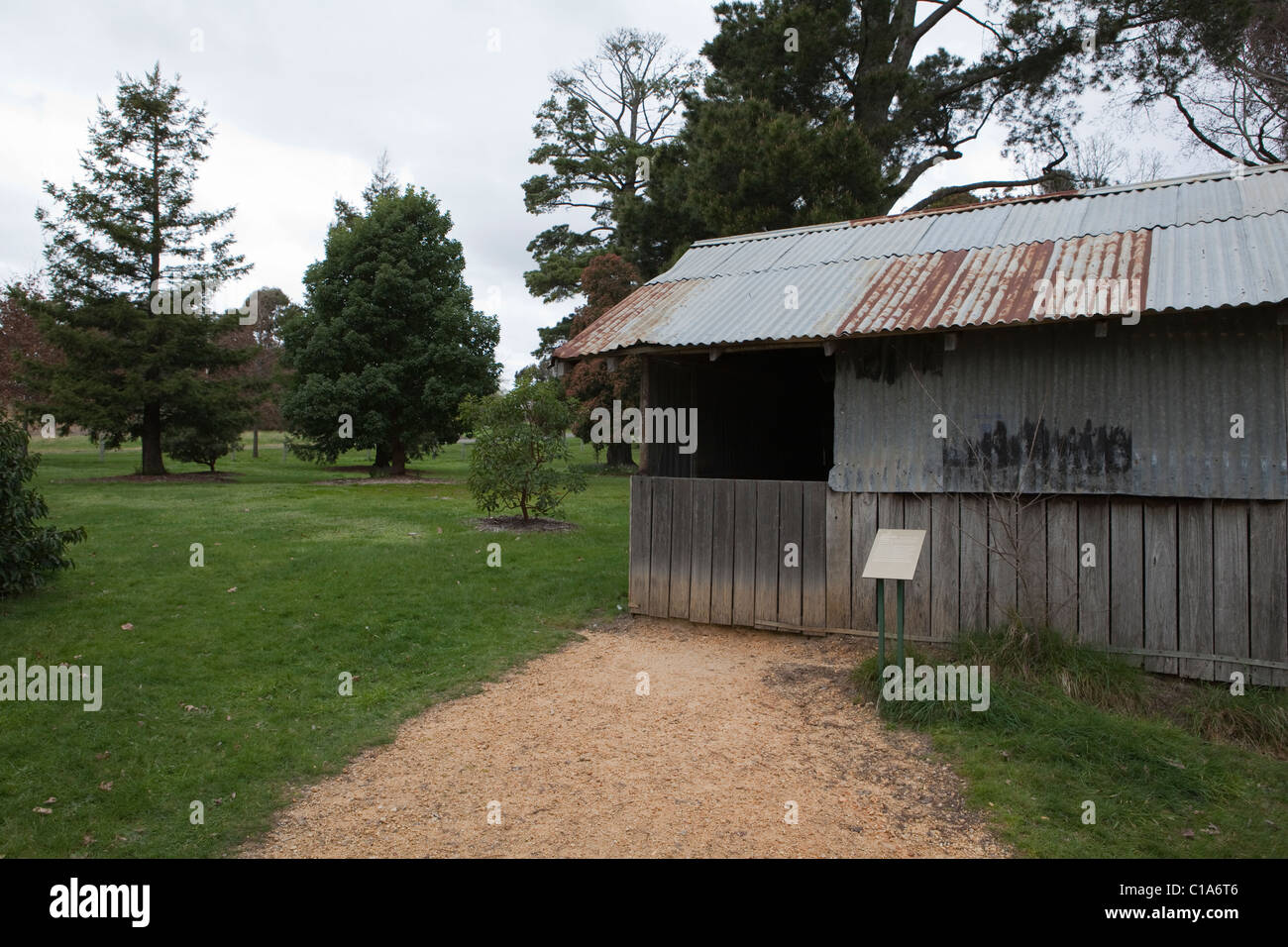 Historic fish hatchery, Malmsbury, Victoria, Australia Stock Photo Alamy
