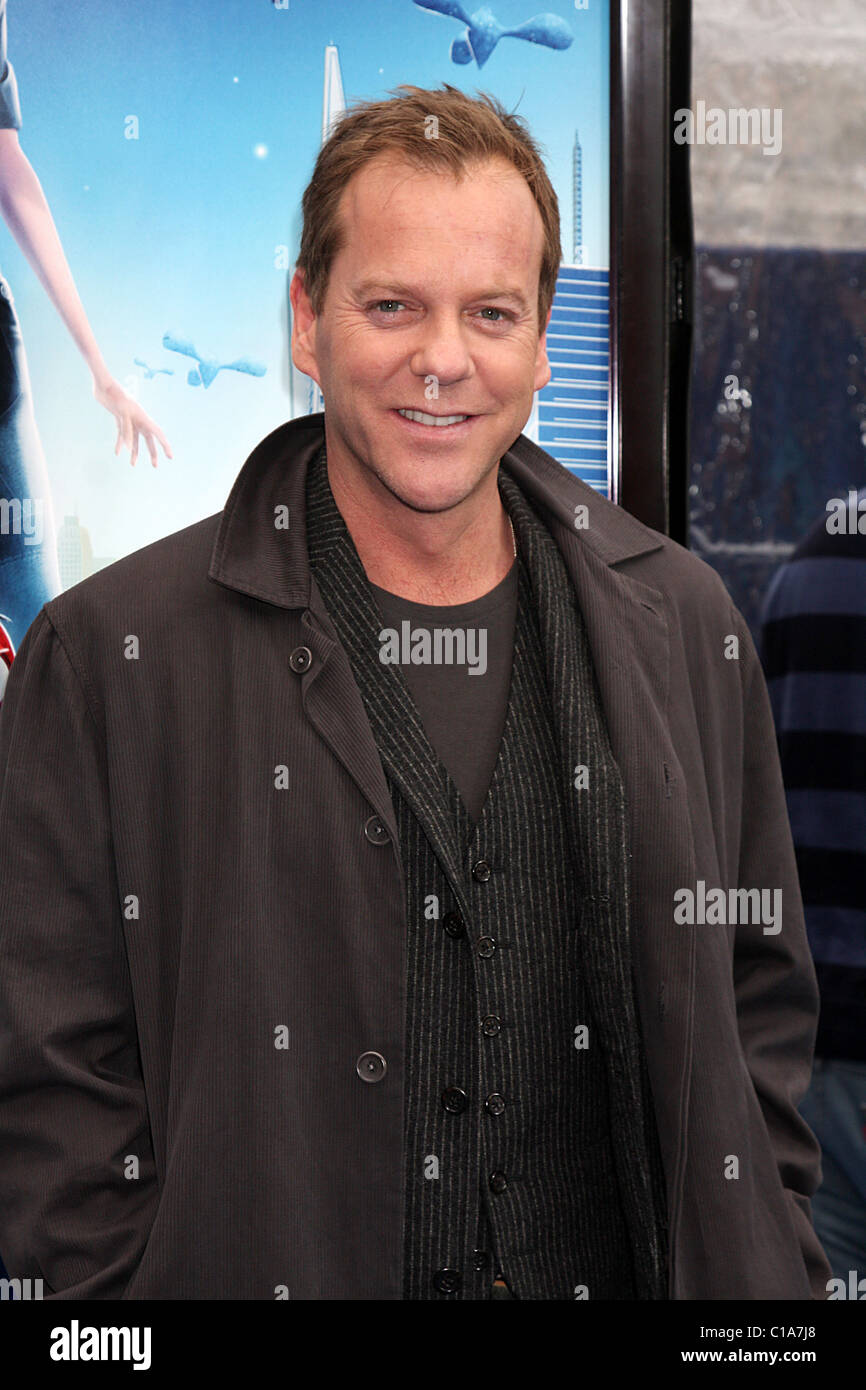 Kiefer Sutherland Los Angeles premiere Monsters Vs Aliens held at the Gibson Amphitheater