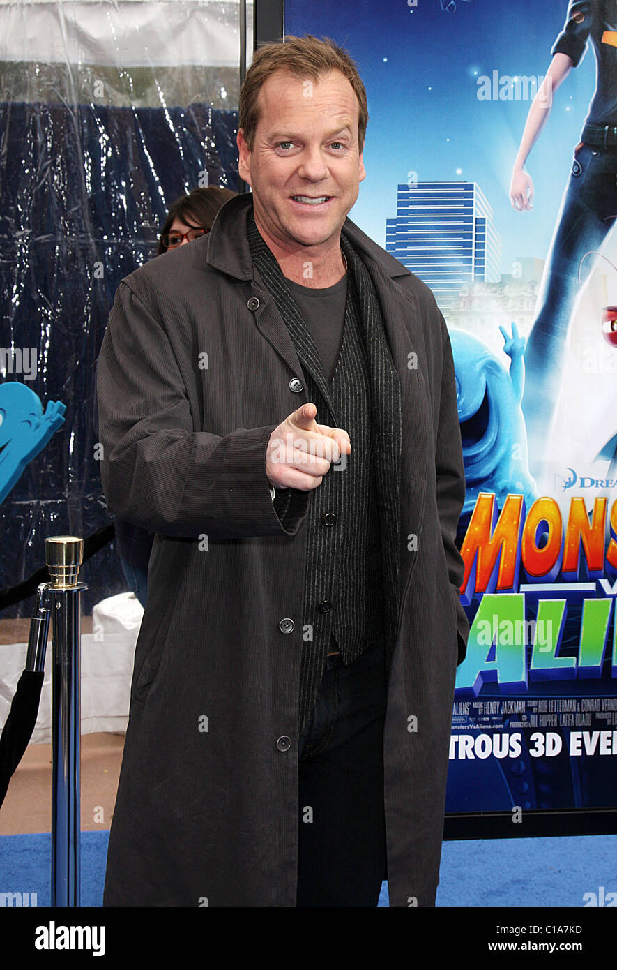 Kiefer Sutherland Los Angeles premiere Monsters Vs Aliens held at the Gibson Amphitheater