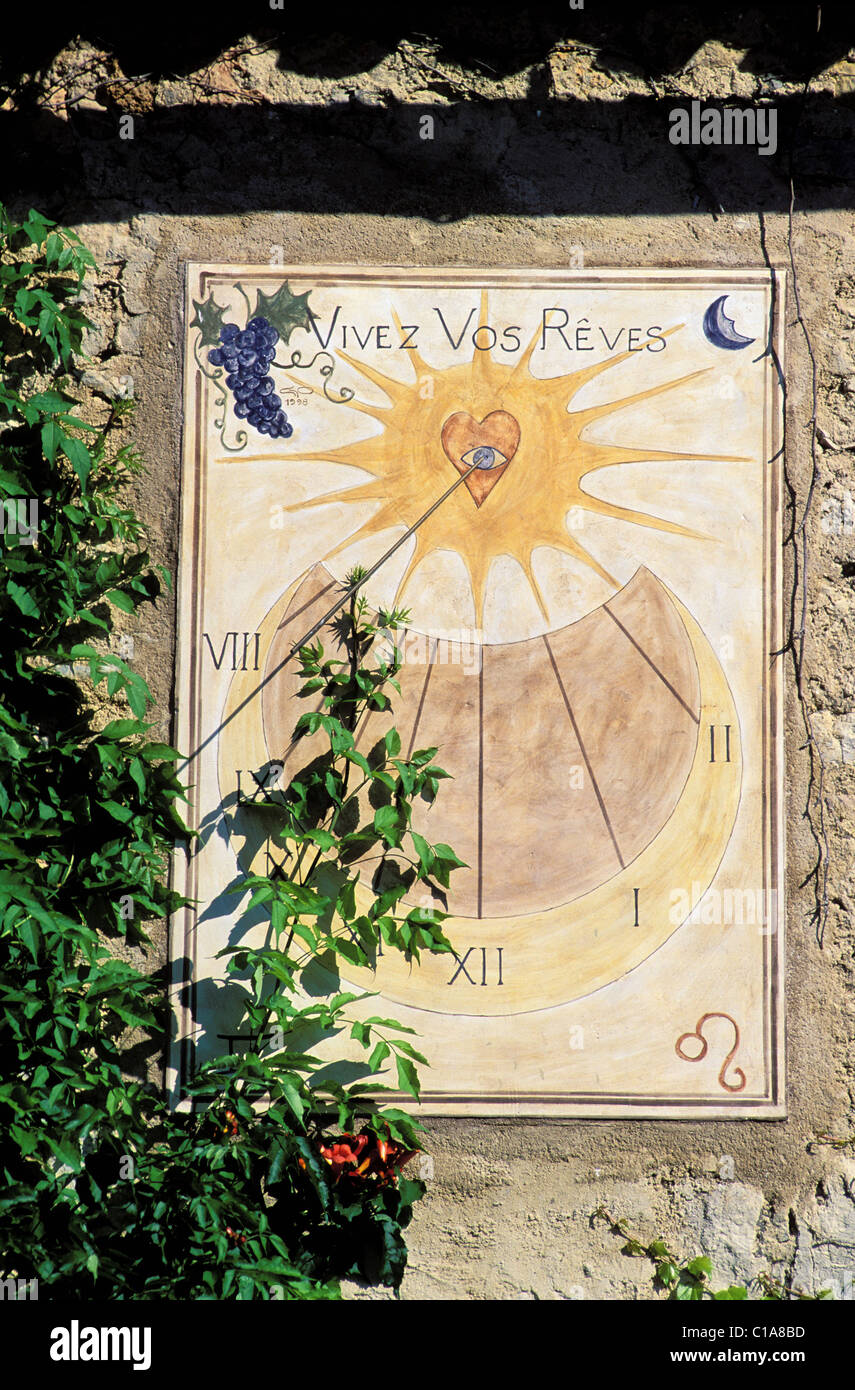 France, Var, Provence Verte (Green Provence), village of Bras next to ...