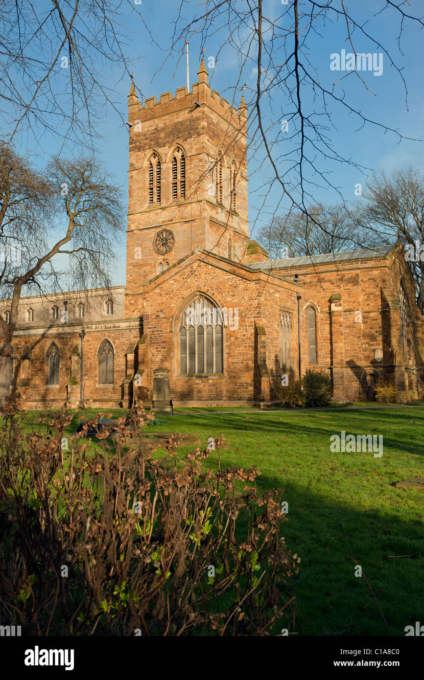 St Giles Church Northampton Town Center Stock Photo