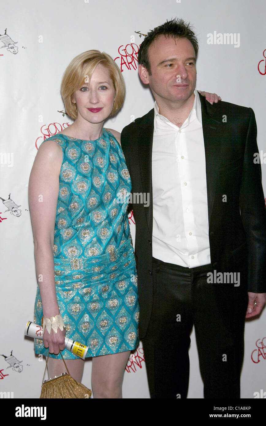 Lauren Ward and her husband Matthew Warchus Opening night for the