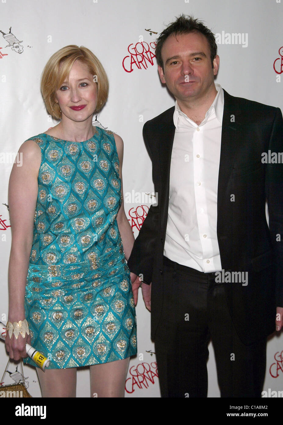 Lauren Ward and her husband Matthew Warchus Opening night for the