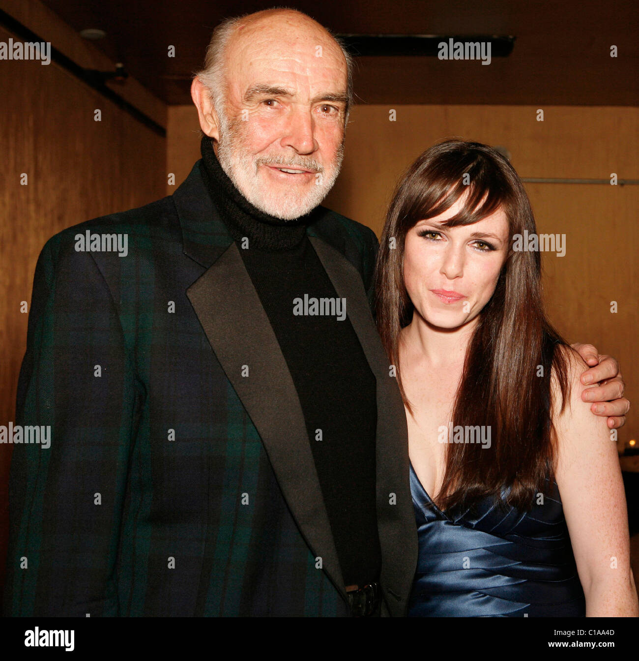 Sean Connery and Sandi Thom Seventh Annual Dressed To Kilt charity fashion show to benefit the Friends of Scotland - backstage Stock Photo