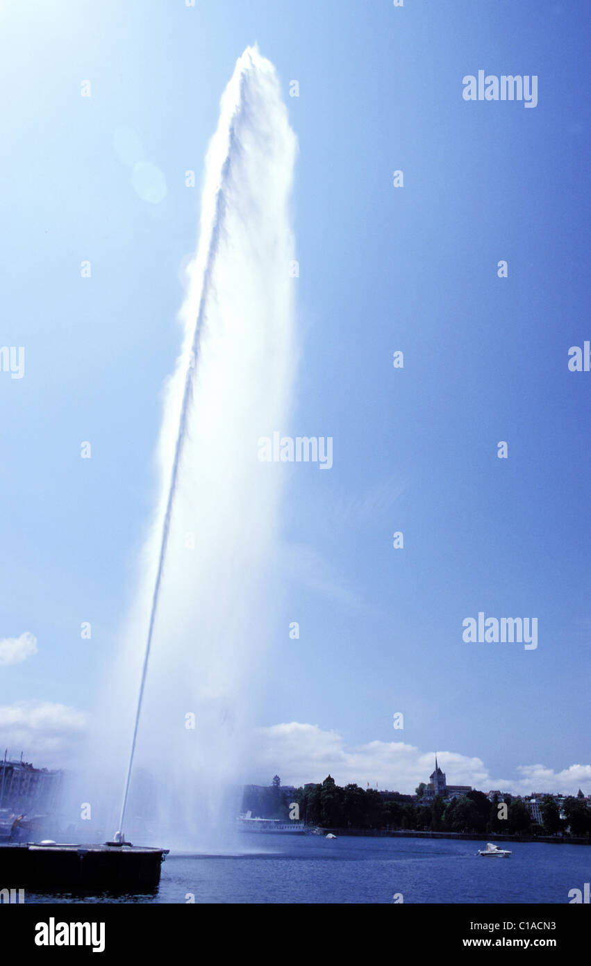 Switzerland, Geneva, spray (45932 ft) Stock Photo