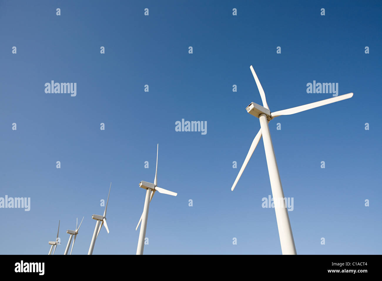 Wind farm, Indian Wells, California, USA Stock Photo