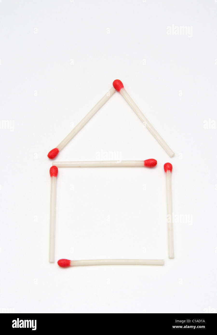 home made with matches Stock Photo Alamy