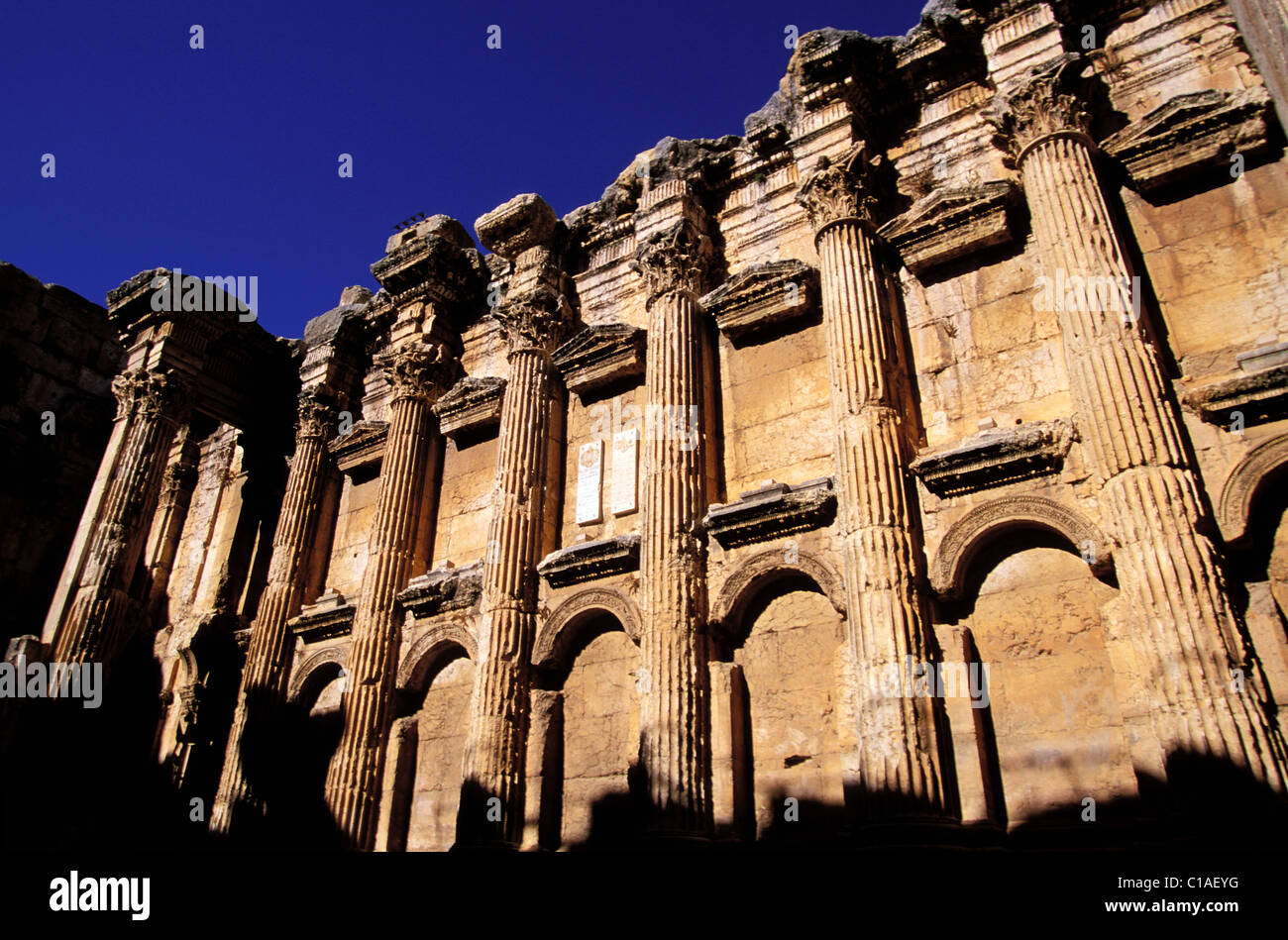 Lebanon, Bekaa Valley, Baalbek archeological site Stock Photo Alamy