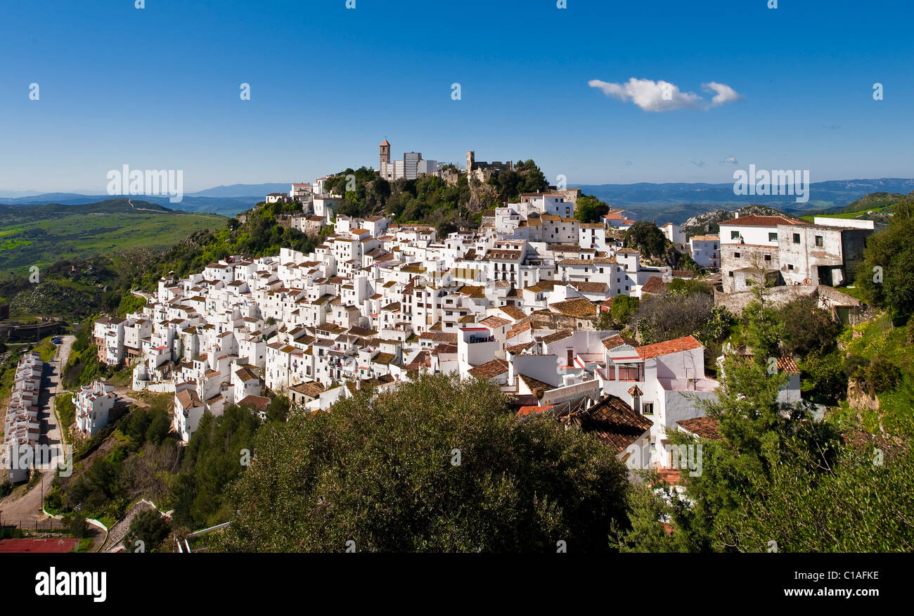 Casares  Málaga province Andalusia Spain picturesque  white village Stock Photo