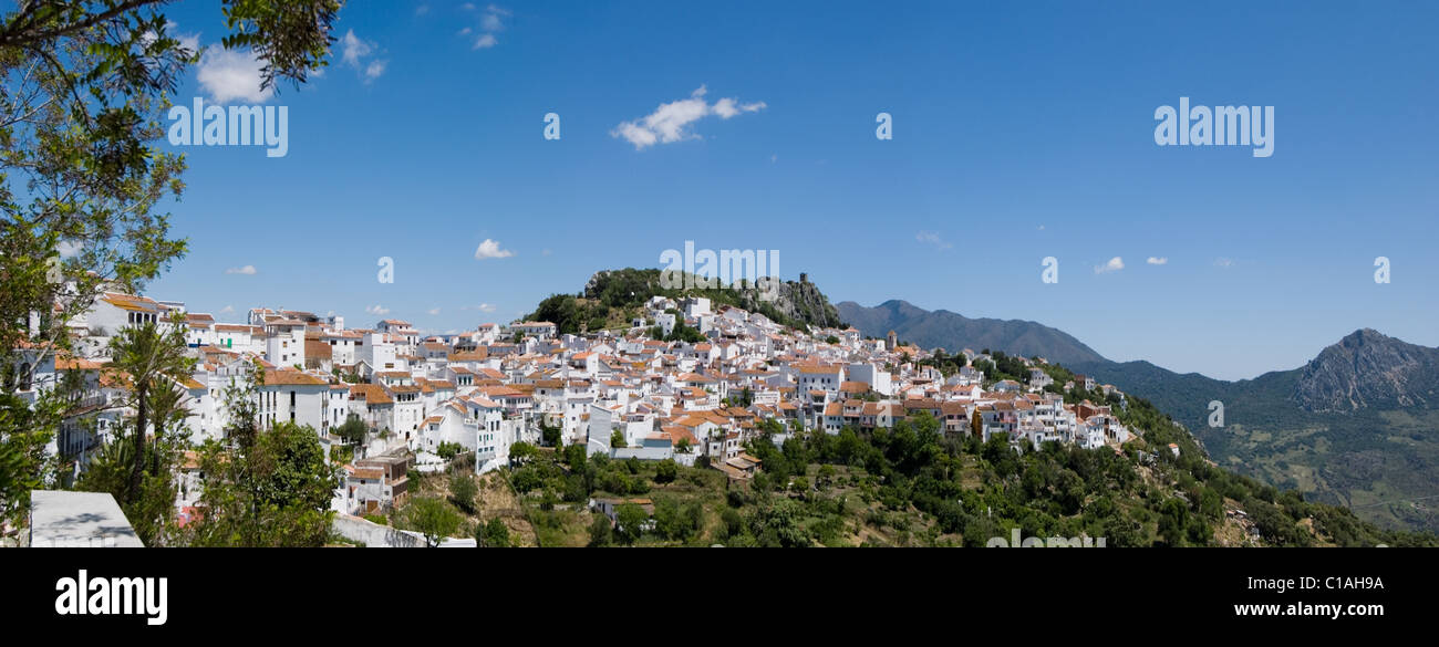 Gaucín village in the mountains of Andalusia in southern Spain Stock Photo