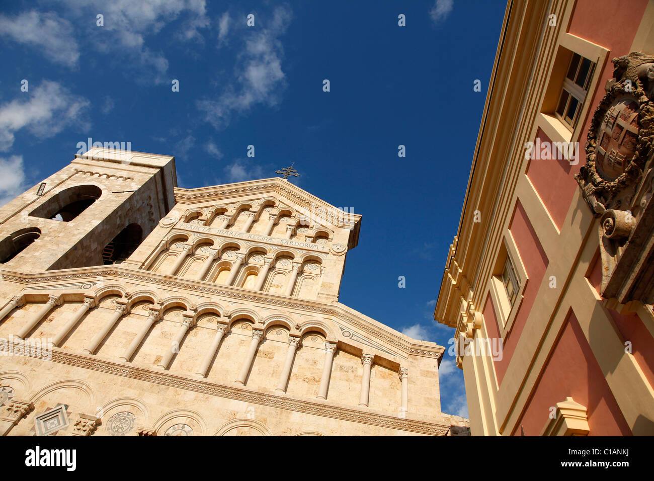 Cattedrale di Cagliari cathedral, Santa Maria, Castello, Cagliari (CA) , Sardinia, Italy, Europe Stock Photo