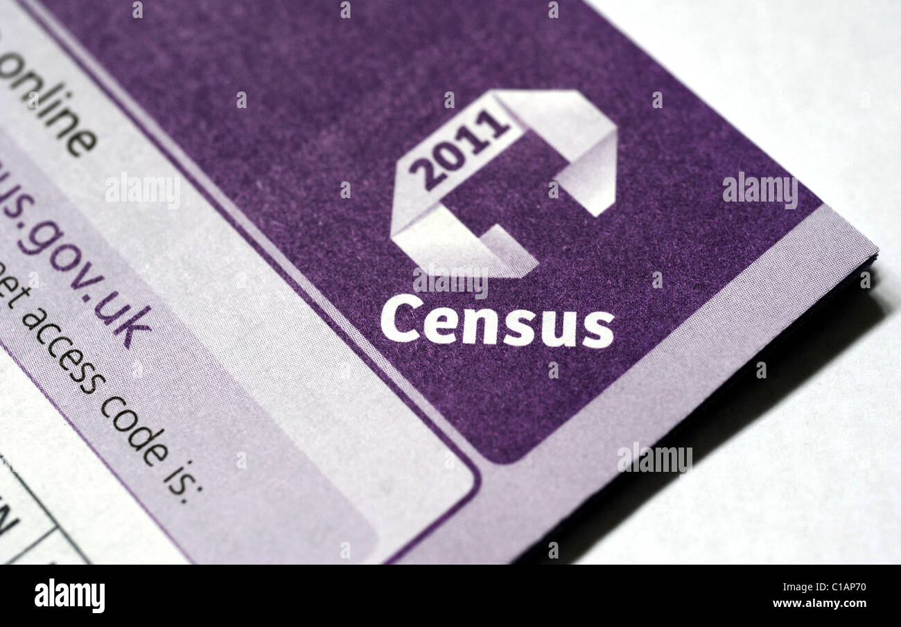 The national Census 2011 questionnaire for England Stock Photo - Alamy