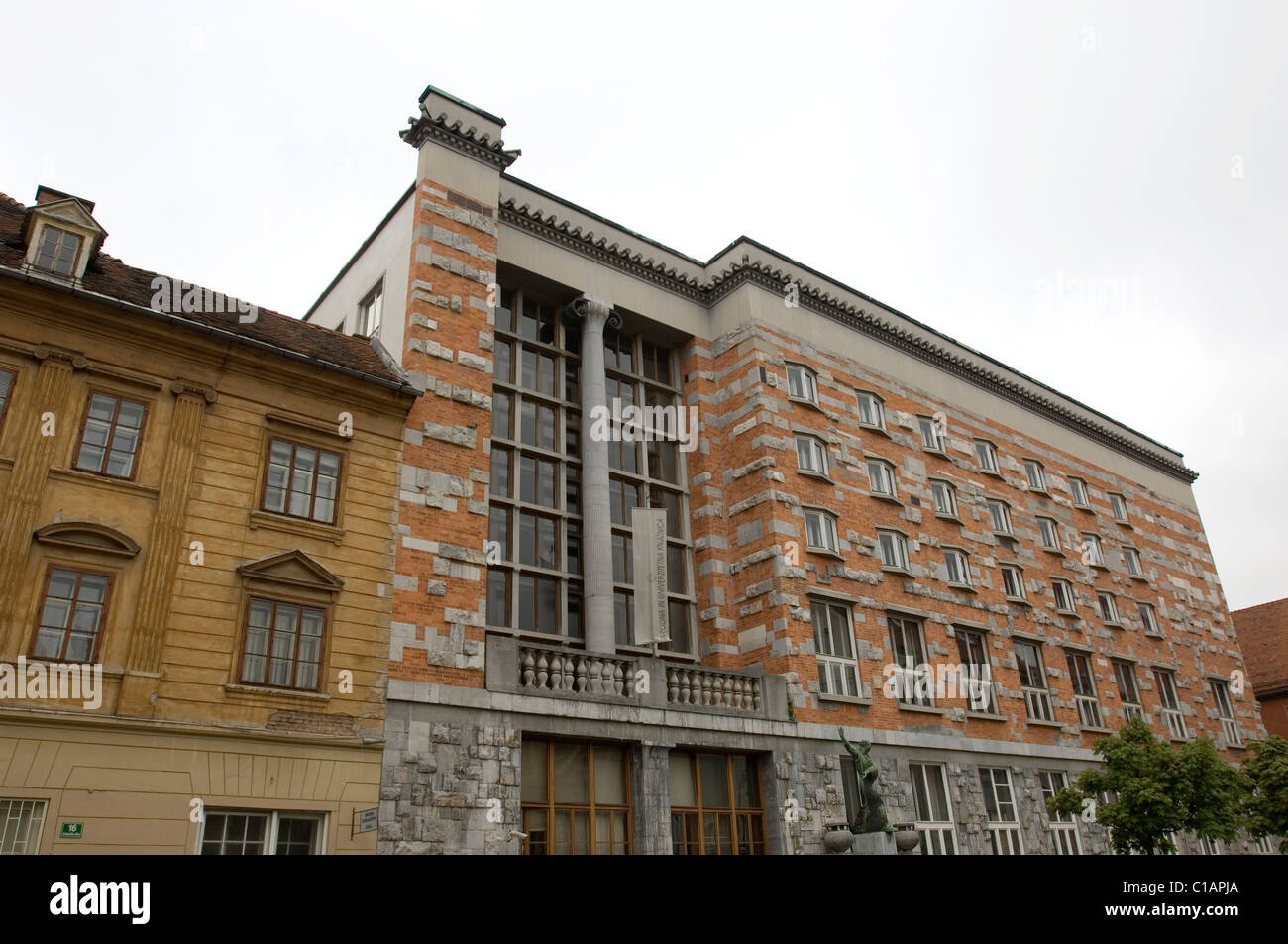 The University, Plecnik's most important building, Ljubljana, Slovenia, Europe Stock Photo