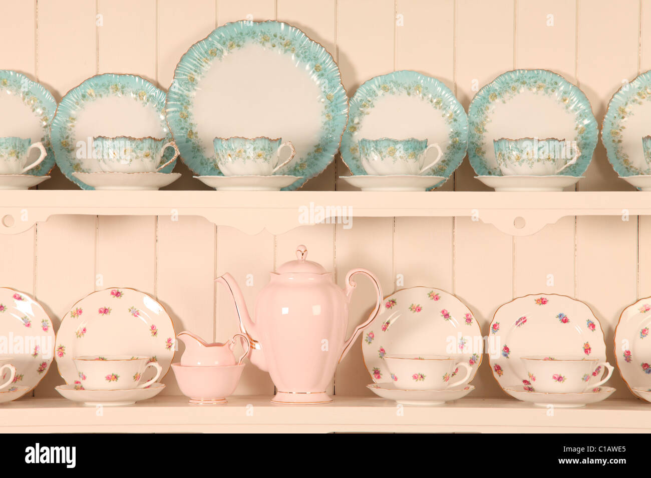 VINTAGE CHINA TEACUPS Stock Photo Alamy