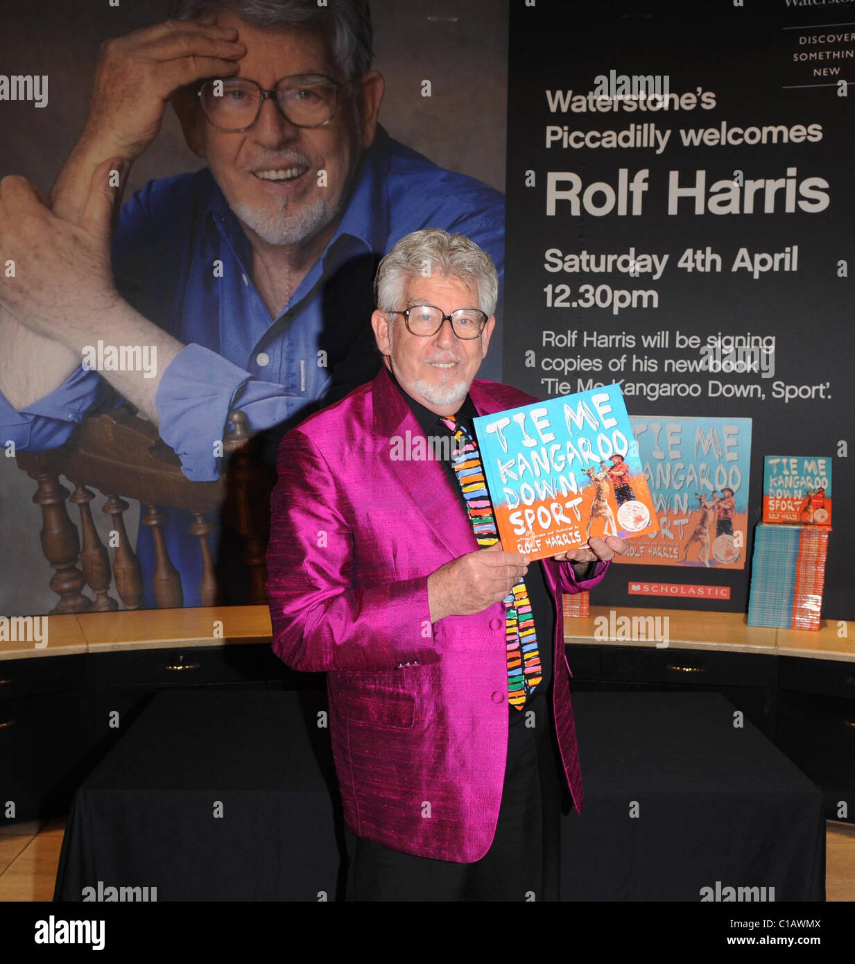Rolf Harris at his booksigning Tie Me Kangaroo Down, Sport at