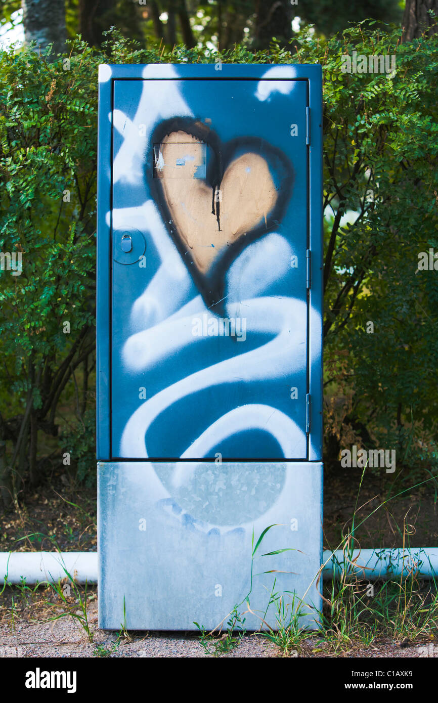 Electricity with heart Stock Photo Alamy