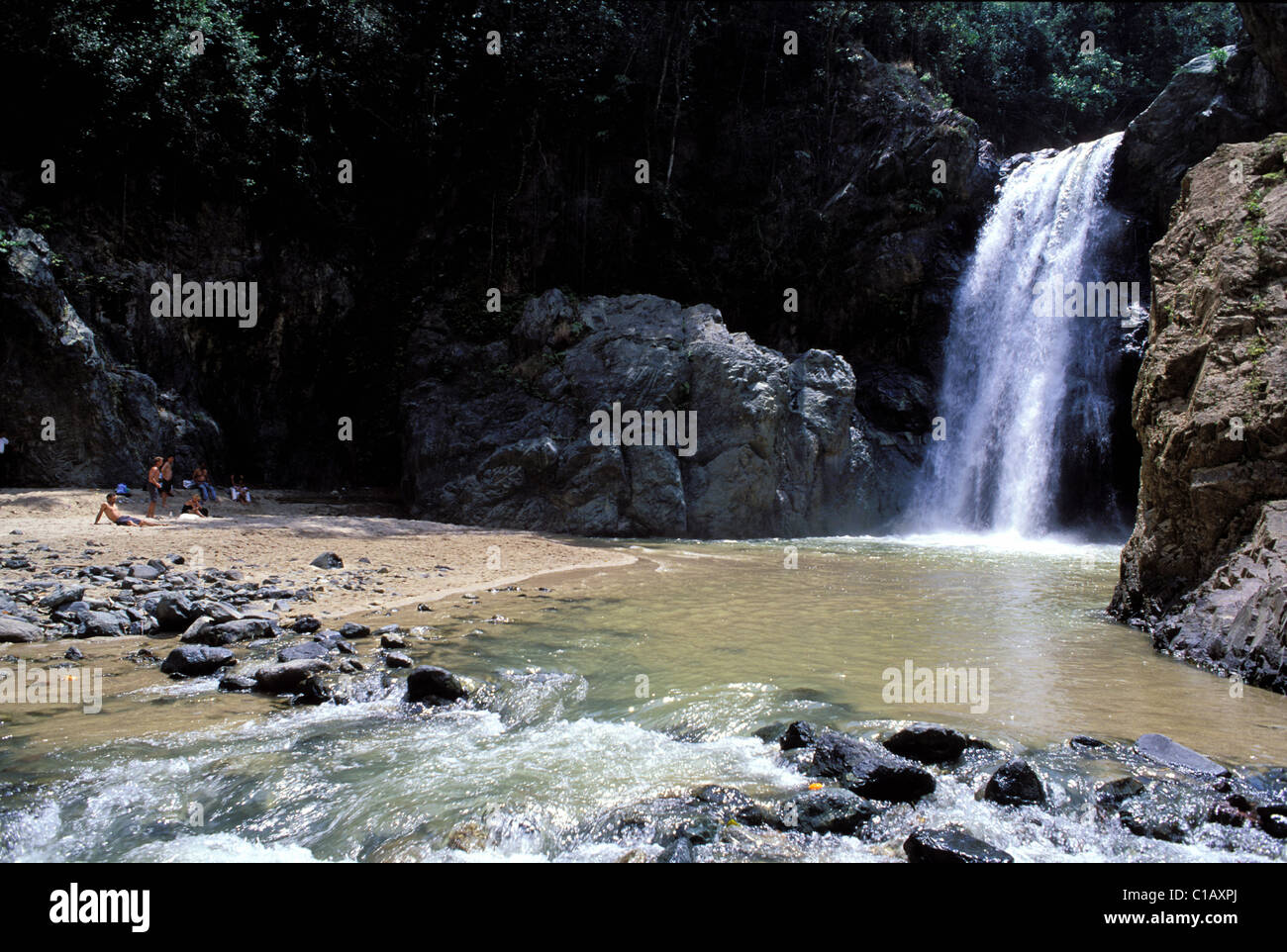 Dominican Republic, Salto de Baiguate waterfall Stock Photo - Alamy