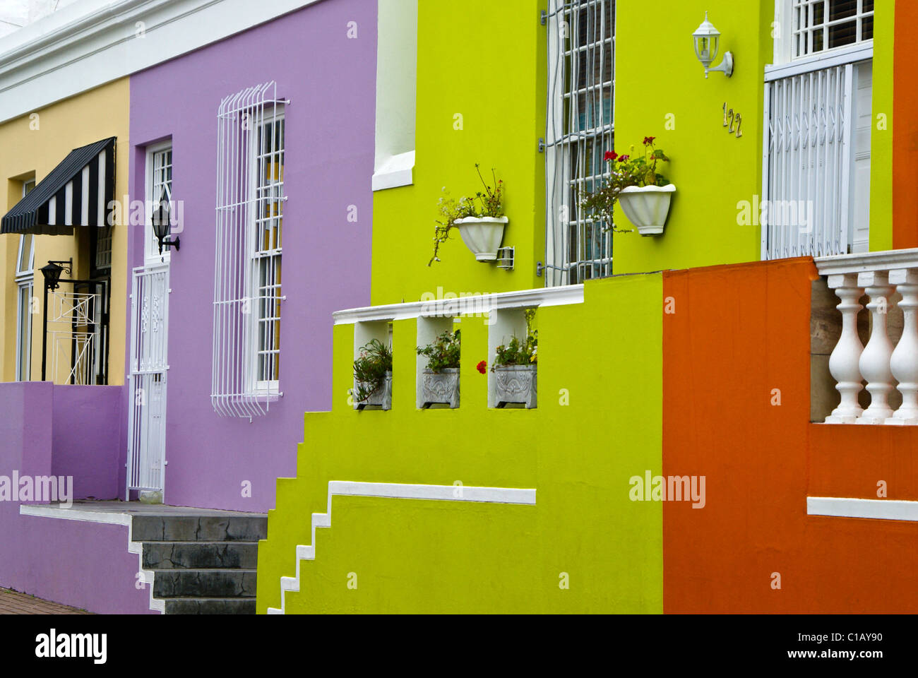 Bo-Kaap Malay Quarter, Cape Town, Western Cape, South Africa Stock Photo