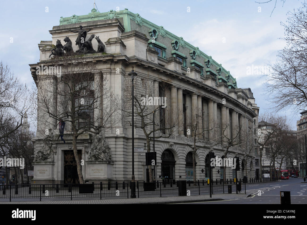 Easterly aspect of Australia House in the Strand, London. Stock Photo