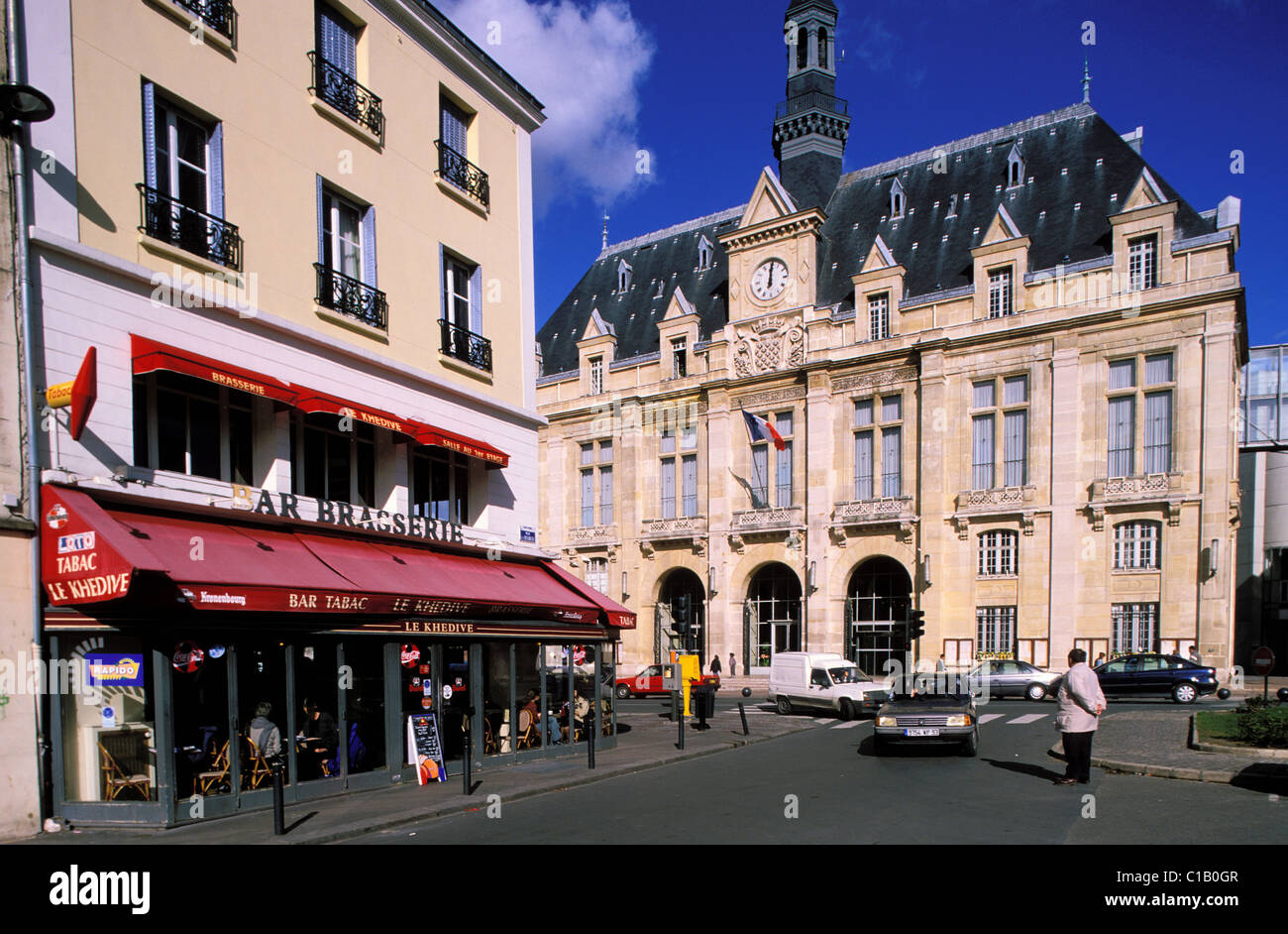 France, Seine Saint Denis, Saint Denis, city centre and the city hall Stock Photo Alamy