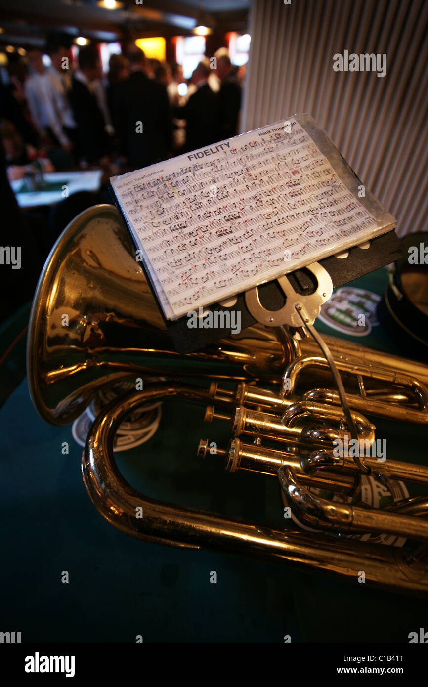 brass instrument Stock Photo