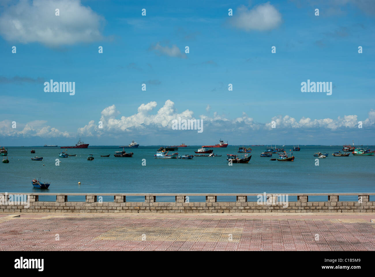Beach view in Vung Tau Vietnam Stock Photo