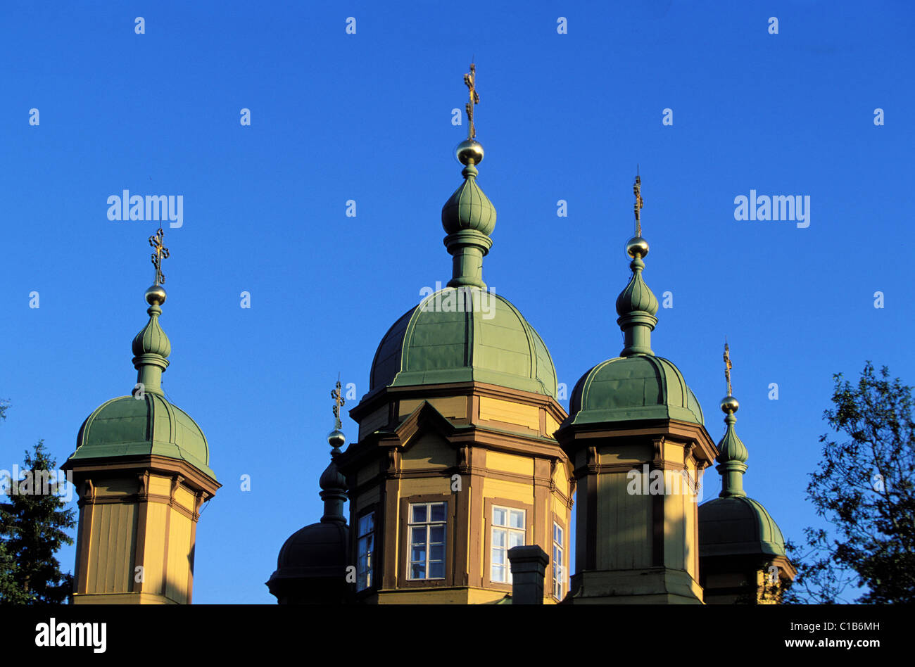 Finland, Carelia, Ilomantsi, Pyhan Eliaan orthodox church Stock Photo