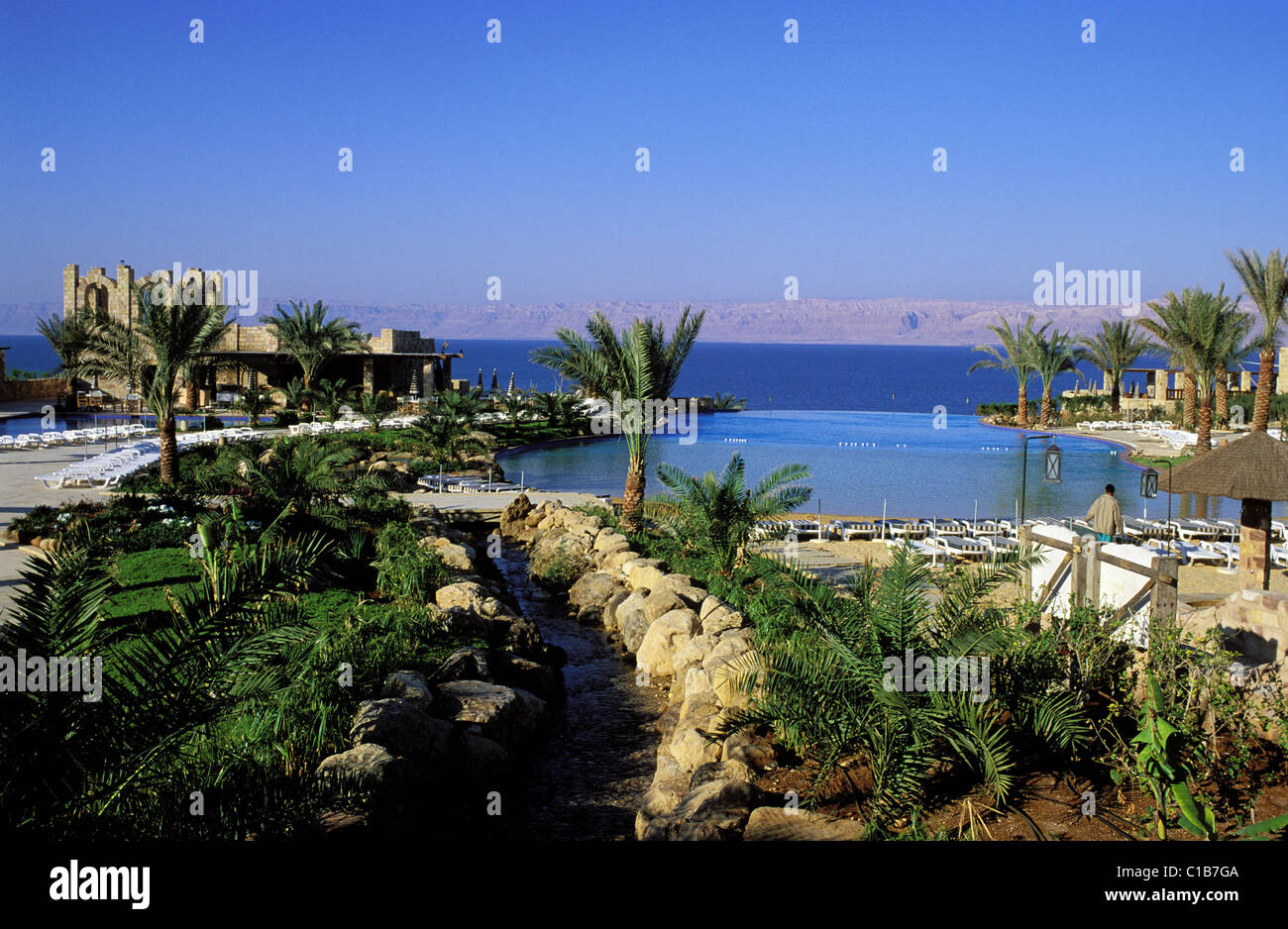 Jordan, Dead Sea, Movenpick hotel Stock Photo - Alamy