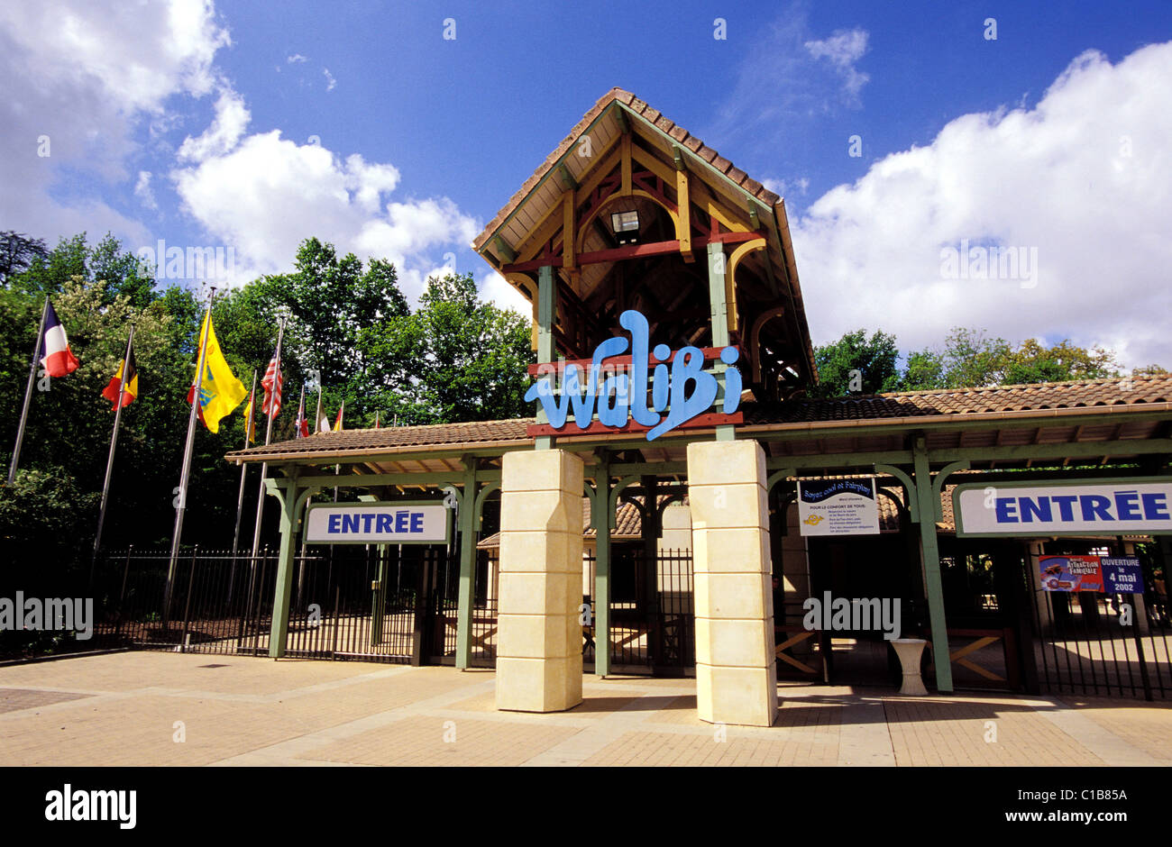 France Lot Et Garonne Roquefort Walibi Park Stock Photo Alamy