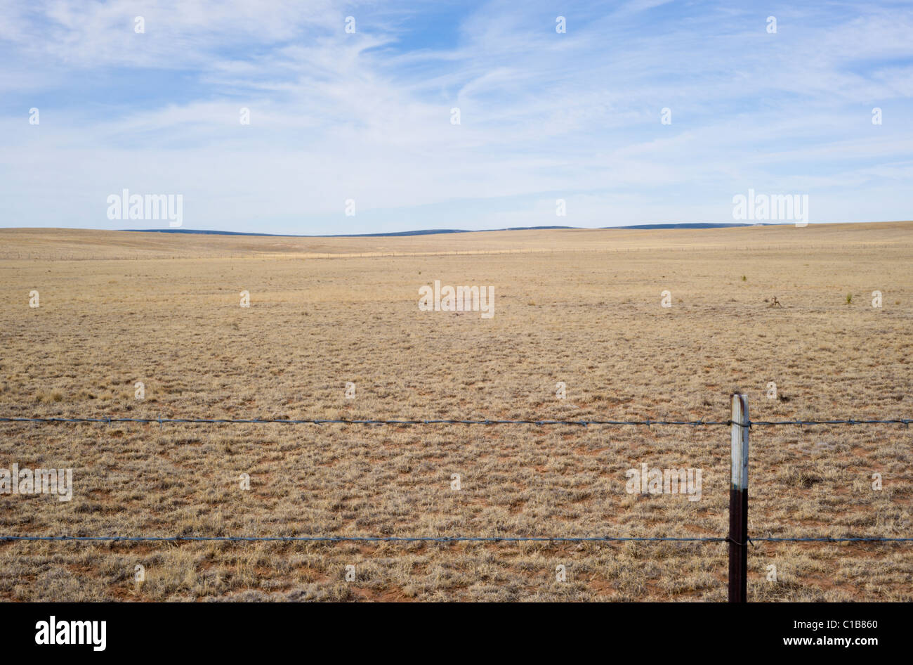 The vast expanse of the high plains of New Mexico Stock Photo Alamy
