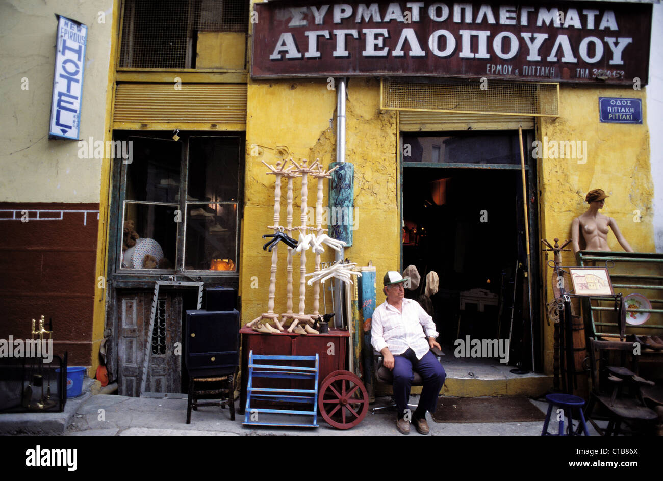 Greece, Athens, Monastiraki district (flee market) Stock Photo
