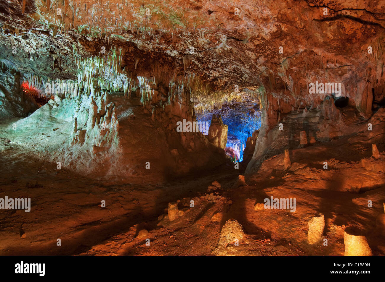 Cuevas del Hams, Porto Cristo, Mallorca, Spain, 2011 Stock Photo