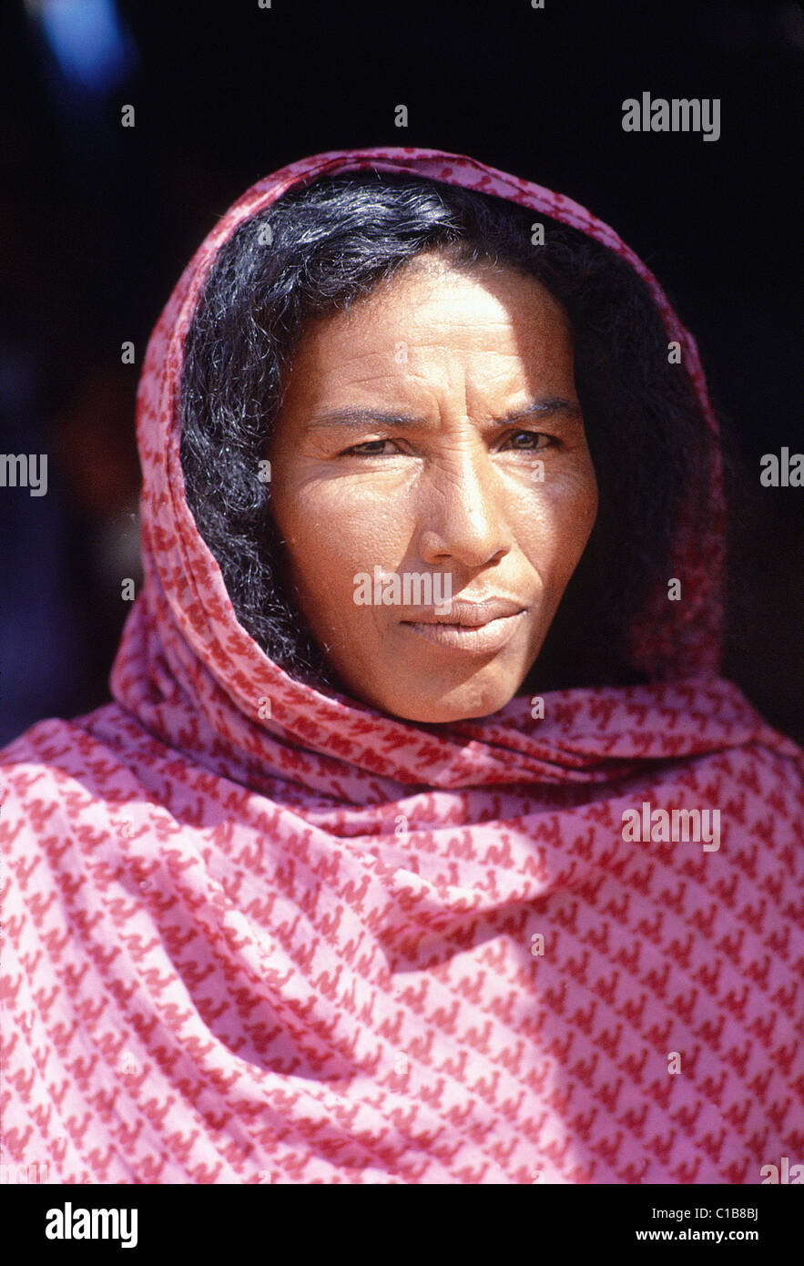 Mauritius, Nouakchott, woman portrait Stock Photo