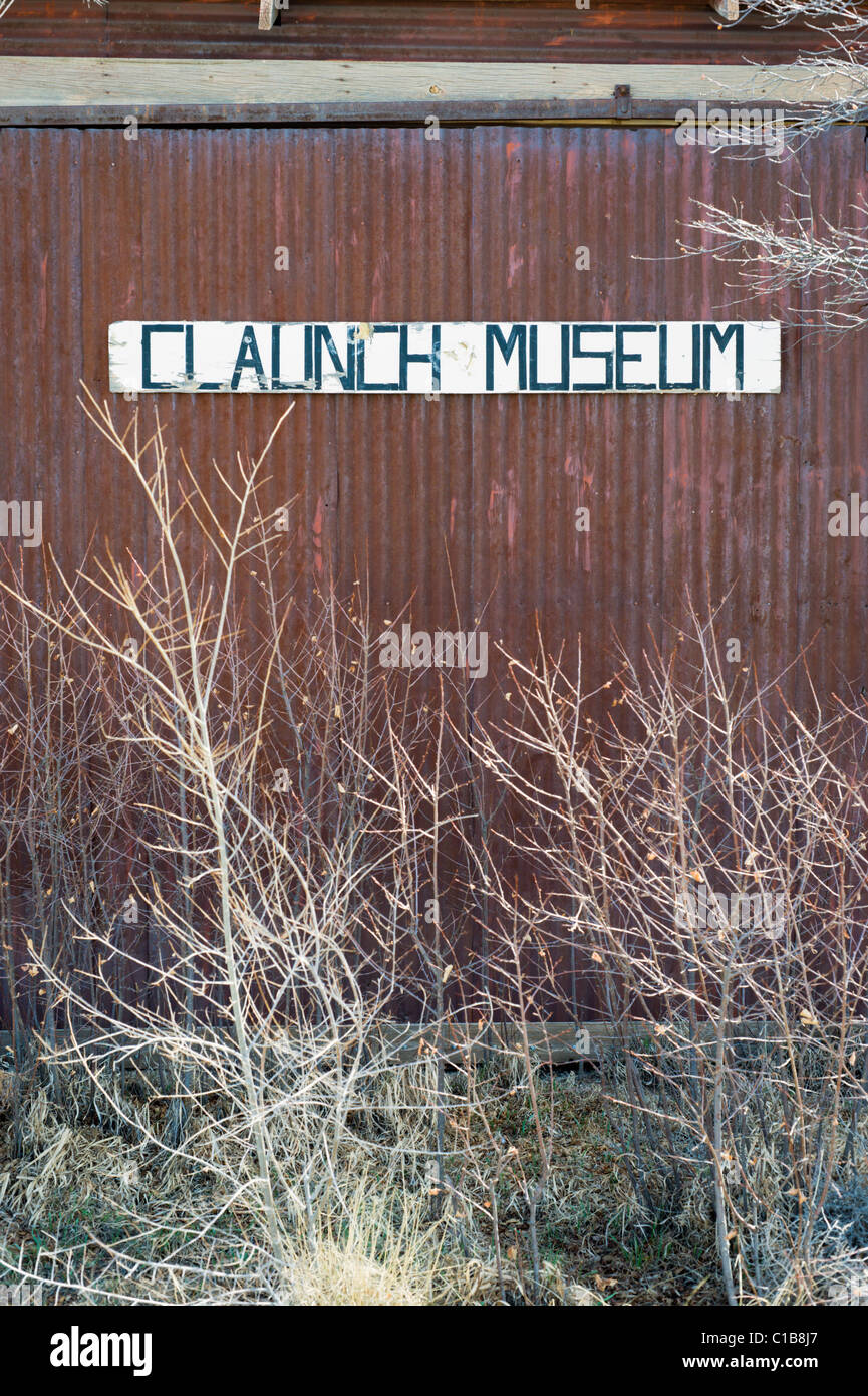 Claunch Now itself a relic of the past, the adobe Claunch Museum crumbles away ...