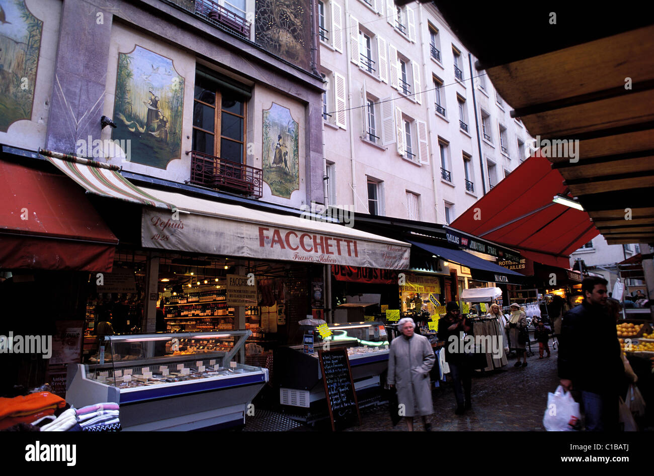France, Paris, Italian caterer Facchetti, Mouffetard Street (5th district) Stock Photo