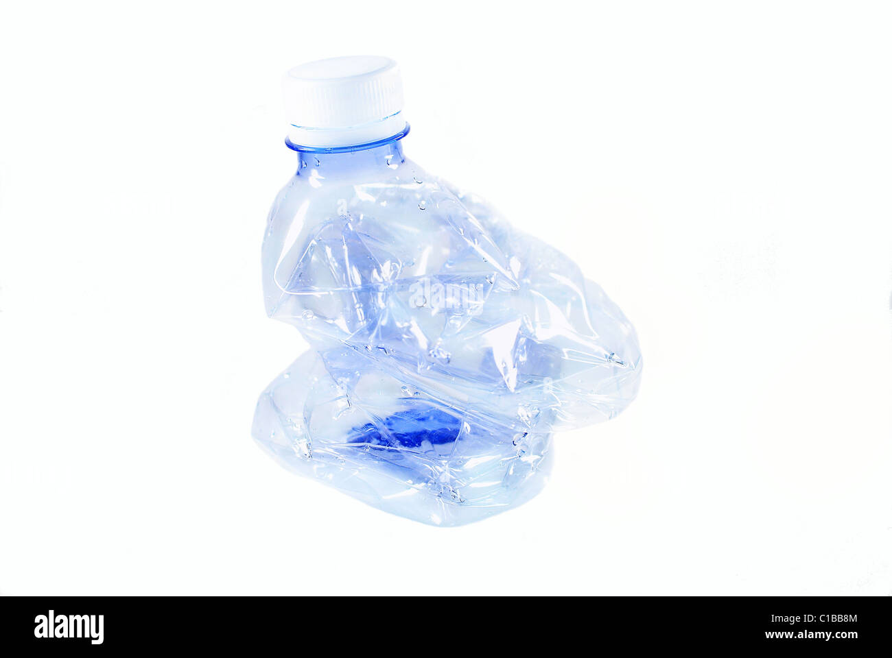 Crushed plastic bottle isolated hires stock photography and images Alamy