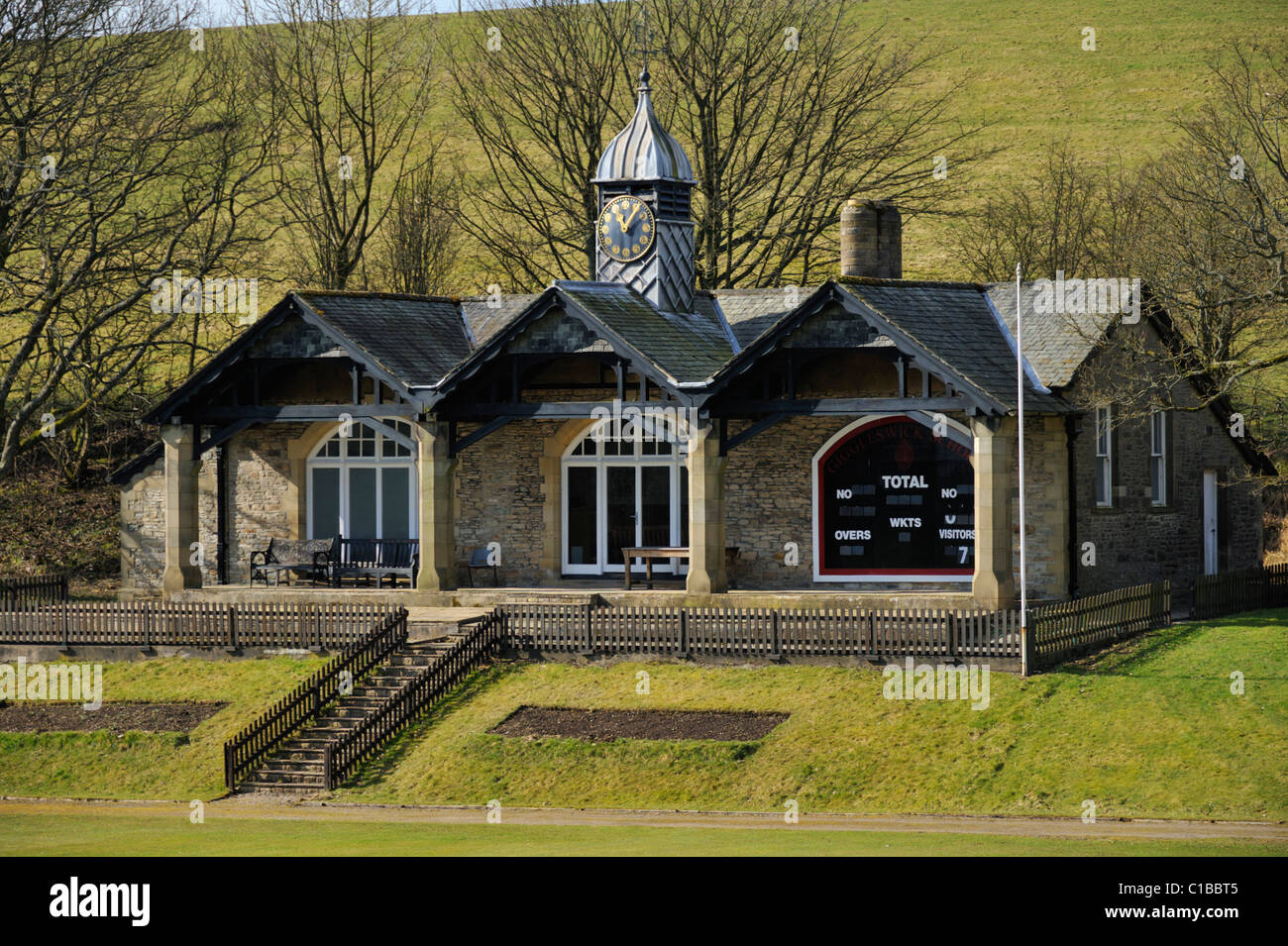 Cricket pavillion giggleswick school giggleswick hires stock photography and images Alamy