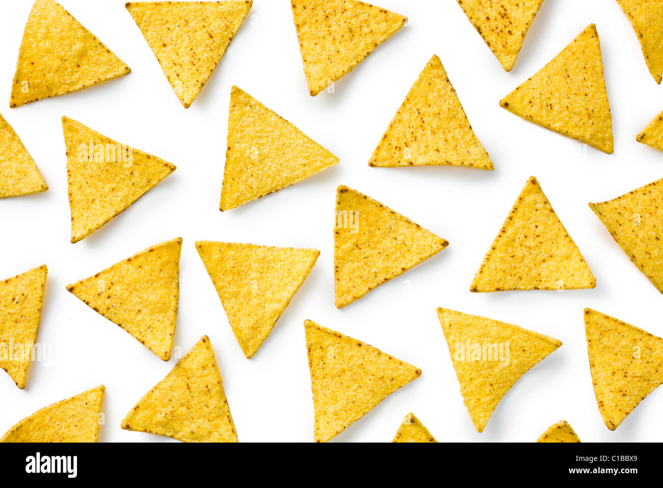 the nachos chips on white background Stock Photo - Alamy