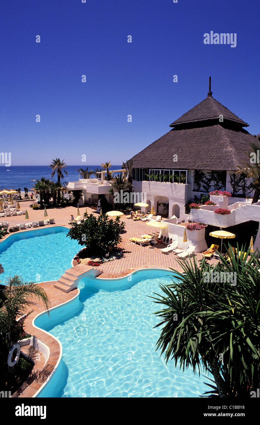 Spain, Andalusia, Marbella, Don Carlos Hotel Stock Photo