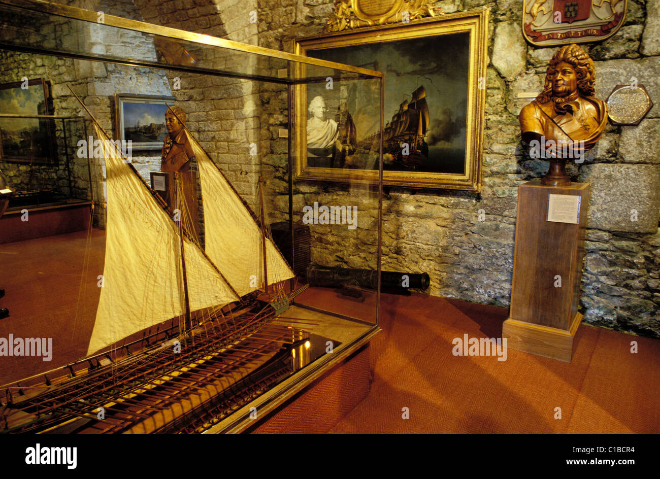 France, Finistere, Brest city, the Navy Museum Stock Photo