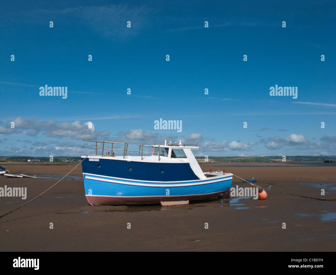 Old wooden fishing boat Stock Photo - Alamy