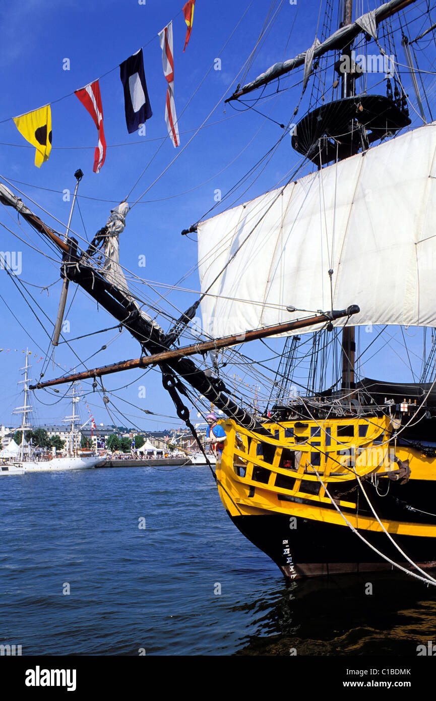 France, Seine Maritime, Rouen, La Grande Armada (old boats festival),  figurehead of the Le Grand Turk sailing ship Stock Photo - Alamy