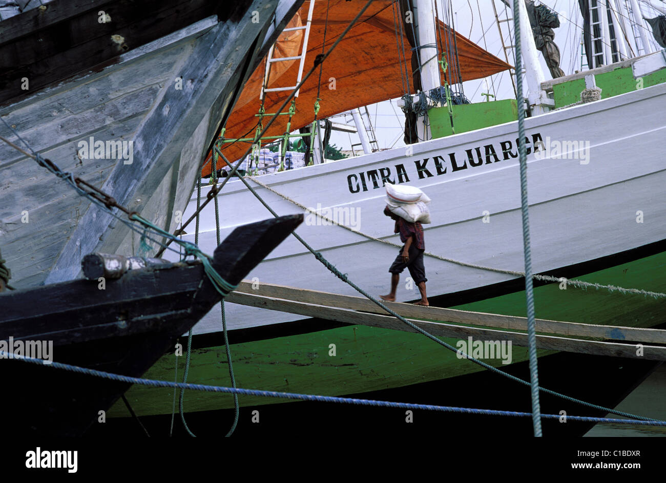 Indonesia, Java Island, Surabaya, Kalimas port Stock Photo - Alamy