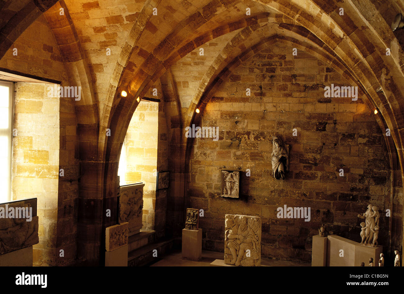 France, Meuse, Bar le Duc, upper town, Chateau Neuf (New castle), art