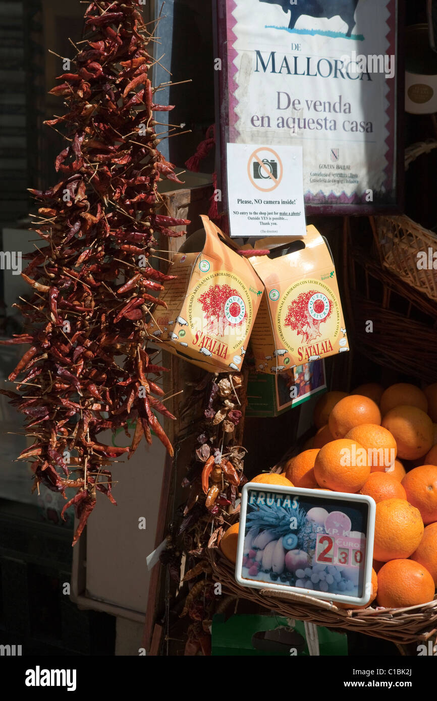 Spanish typical products store grocery shopping Mallorca Majorca