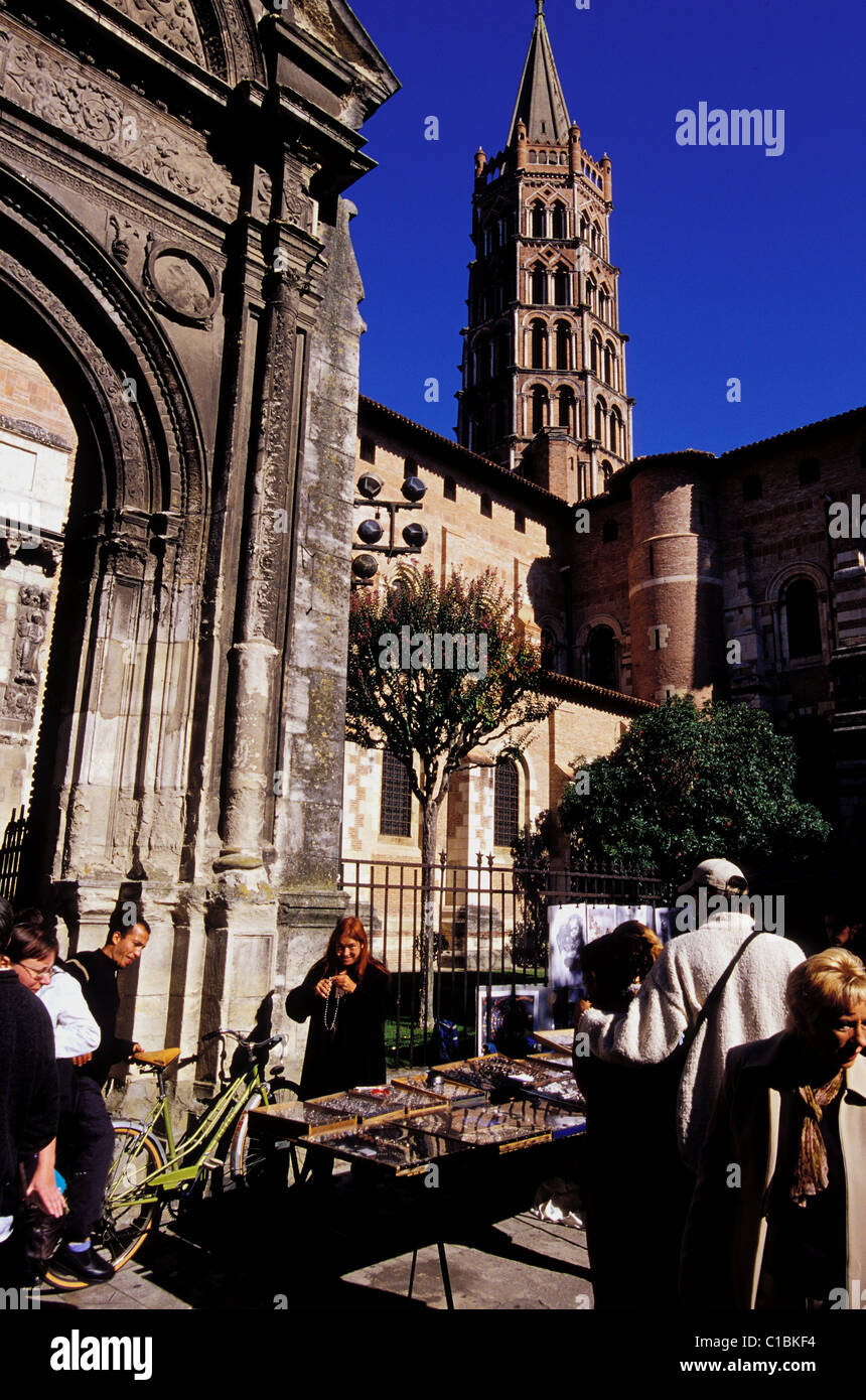 France, Haute Garonne, Toulouse, the flea market, the Saint Sernin
