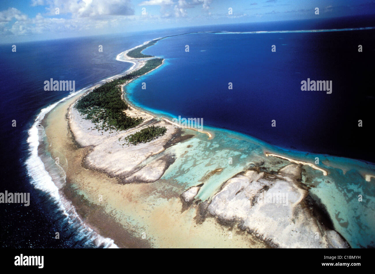 France, French Polynesia, Tuamotu archipelago, Fakarava atoll (aerial