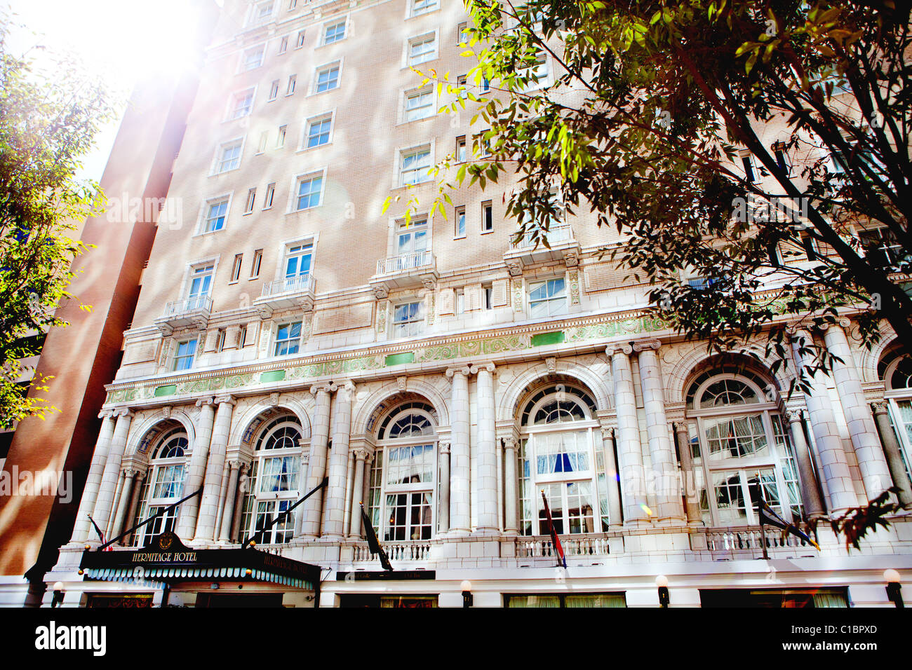 THE HERMITAGE HOTEL NASHVILLE TENNESSEE TN EXTERIOR ENTRANCE DOOR FRONT